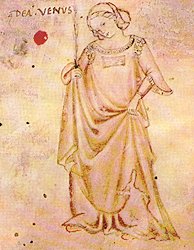 Venere, manoscritto sec. XIV